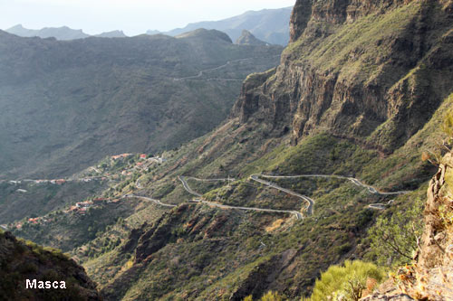 Masca village high in the mountains of Tenerife